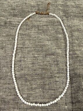 Quartz Crystal Beaded Necklace 17-18”Length 2mm
